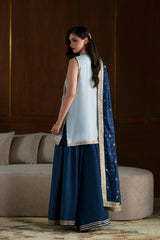 Ethnc | 3 Piece EMBROIDERED SUIT 26 | LIGHT GREY E1100