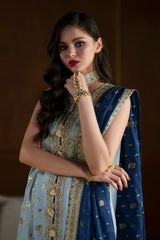 Ethnc | 3 Piece EMBROIDERED SUIT 26 | LIGHT GREY E1100