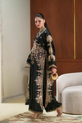 Ethnc | 2 Piece EMBROIDERED SUIT 26 | JET BLACK E1104