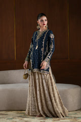 Ethnc | 2 Piece EMBROIDERED SUIT 26 | COBALT E1110