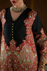 Ethnc | 2 Piece EMBROIDERED SUIT 26 | JET BLACK | E1122
