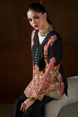 Ethnc | 2 Piece EMBROIDERED SUIT 26 | JET BLACK | E1122