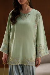Ethnc | 2 Piece EMBROIDERED SUIT 26 | PASTEL GREEN E1124