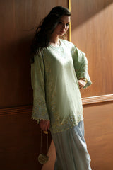 Ethnc | 2 Piece EMBROIDERED SUIT 26 | PASTEL GREEN E1124