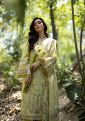 Elaf Premium | Luxury Lawn 26 | ELQ-7A BUTTER YELLOW