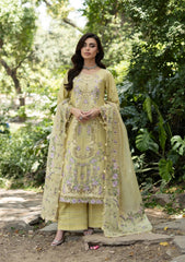 Elaf Premium | Luxury Lawn 26 | ELQ-7A BUTTER YELLOW