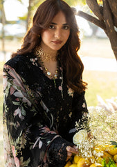 Elaf Premium | Luxury Lawn 26 | ELY-2B MIDNIGHT BLOSSOM
