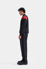 Outfitter Relaxed Fit Activewear Trousers With Piping Detail