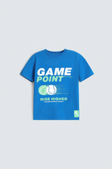 Outfitter Regular Fit Graphic T-Shirt With Label Patch For Kids