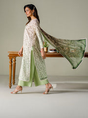 Faiza Faisal | FNF Printed Lawn | SAGE WHISPER