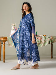 Faiza Faisal | FNF Printed Lawn | MIDNIGHT MEADOW