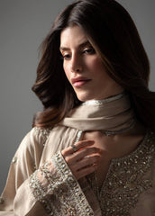 Zarqun | 3 Piece Formal Kaftan | Beige-2660A