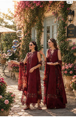 Noor by Saadia Asad | Noor Eid Printskhas 26 | D14 – Ruby Royale