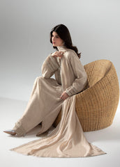 Zarqun | 3 Piece Formal Kaftan | Beige-2660A
