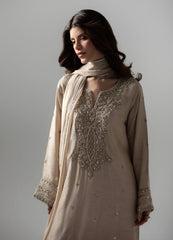 Zarqun | 3 Piece Formal Kaftan | Beige-2660A