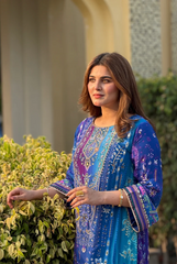 Heer By Zeeshan Damani | Luxury Formal Kaftan | Lazuli