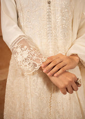 Hem | Festive Stich Formal | Gul-E-Rukh-White