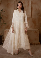 Hem | Festive Stich Formal | Gul-E-Rukh-White