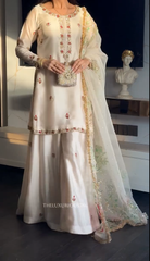Saya | Formal Floral Embroidered | 3 Piece Dress