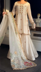 Saya | Formal Floral Embroidered | 3 Piece Dress