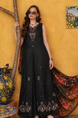 Noor by Saadia Asad | Luxury Eid Schiffli Laserkari 26 | D5 - Raven Black