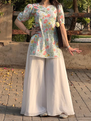 Aroha | Blue bell Corset | Lawn Kurti