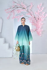 Cocoon | Raw Silk 2-Piece | Marine Blossom