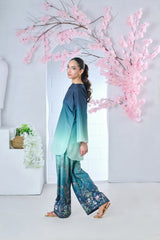 Cocoon | Raw Silk 2-Piece | Marine Blossom