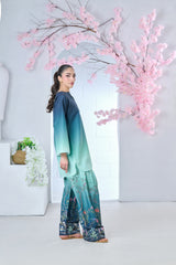 Cocoon | Raw Silk 2-Piece | Marine Blossom