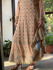 Tukdi | Pure Georgette Chikankari | Anarkali