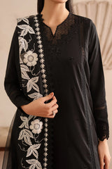 Afrozeh | Dyed Lawn | Ash