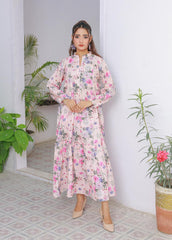 Zayan | Lawn frock | Pink Aura