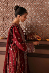 Afrozeh | Raw Silk Wedding Dress | NAAZ