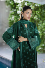 Asma & Sidra | Embroidery Chiffon | Green Aesthetics