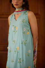 Breeze | Sleeveless Cotton Kurta | Straight Pants