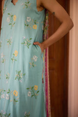 Breeze | Sleeveless Cotton Kurta | Straight Pants