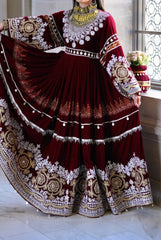 Zarish Studios | Wedding Formal Dress | The Royal Burgundy