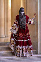 Zarish Studios | Wedding Formal Dress | The Royal Burgundy