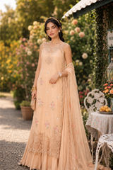 Noor by Saadia Asad | Noor Eid Printskhas 26 |D13 – Blush Peach