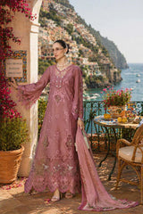 Noor by Saadia Asad | Luxury Eid Schiffli Laserkari 26 | D1 -Rosé Allure