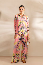 Saira Rizwan | Silk Coords 25 | PEACHY TIDE - SRSP-25-09