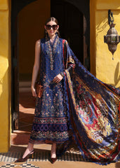 Kanwal Malik | Elysia Luxury Lawn 25 | Azure | Zayan Clothing UK