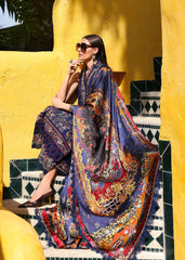 Kanwal Malik | Elysia Luxury Lawn 25 | Azure | Zayan Clothing UK