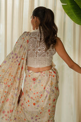 Mina Hasan | Signature Pret | Wrapped Goddess Stitched Saree