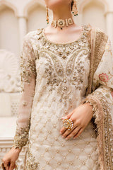 Maria B | Bridal Couture | Ivory Gold MC-906