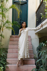 Wahajmkhan | Bahar Begum Formals | IVORY & COPPER BEGUM OUTFIT