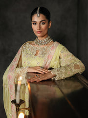 Rajbari | Sage Chiffon Edit | Ivy