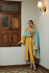 Wahajmkhan | Bahar Begum Formals | MUSTARD BEGUM JORA