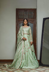 Wahajmkhan | Bahar Begum Formals | MINT BAHAR LEHNGA