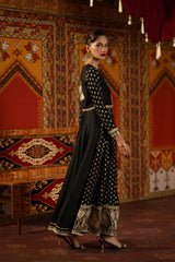 Ethnc | 2 Piece EMBROIDERED SUIT 26 | BLACK E1051